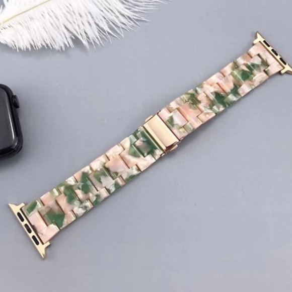 NEW Resin Marble Strap Band for Apple Watch